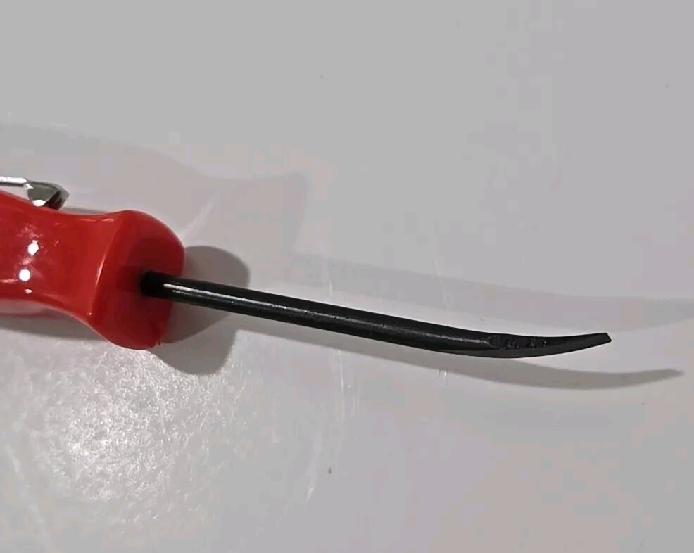 2PK SNAP ON TOOL BOX LOGO EMBLEM Chrome Plastic Badge Decal 8"+2 RED Pry bar !!!