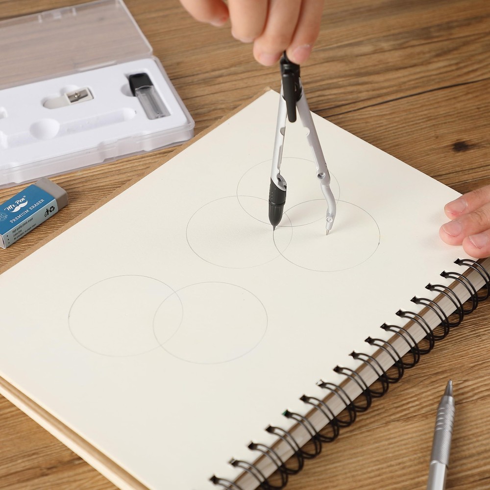 Mr. Pen- Convertible Compass, Extra Lead Refills, Compass Geometry Tool,...