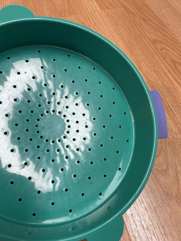 Tupperware Micro-Steamer 3pc Microwave Steamer Vegetable Cooker 3066a-2