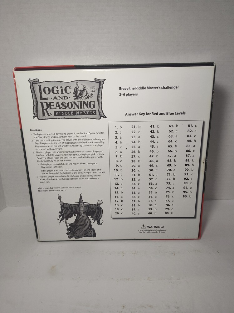 Learning Well Games Riddle Master Logic & Reasoning Reading Level 2.0–3.5 Ed.