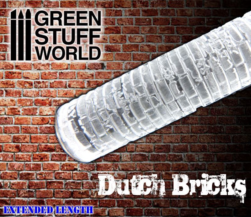 Rolling Pin - DUTCH BRICKS Texture - Create your bases - Infinity, Warhammer