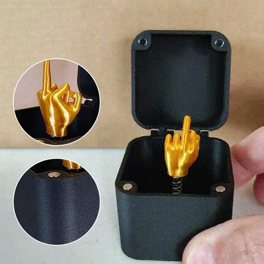 Prank Hand Pop-Up Gift Box 1pcs Middle Finger Double Prank Surprise Gift Box