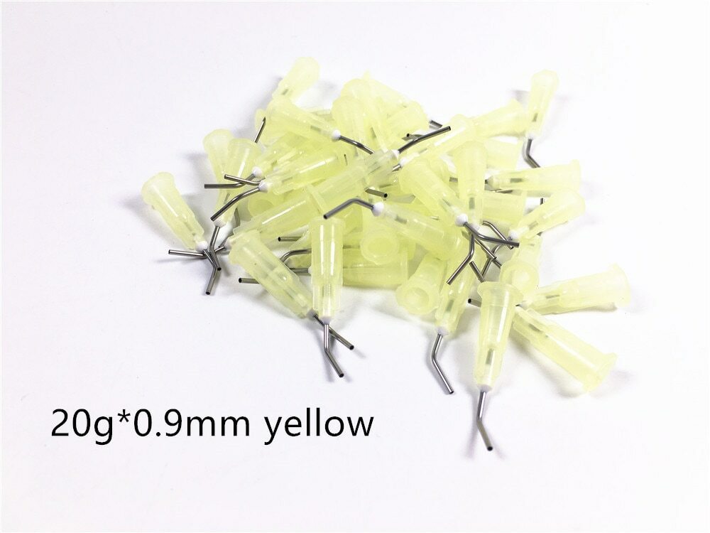 5000/Lot Dental Pre Bent Flow Dispensing Tips Flowable Needle Delivery Tip Etchi