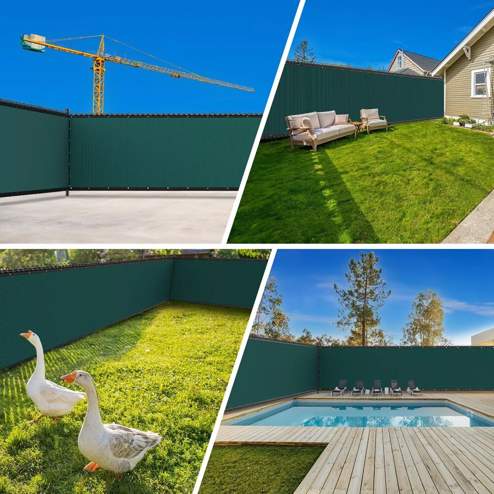 6 X 50ft Privacy Fence Cover Screen Fencing Mesh Shade Net Cover for Garden Yard