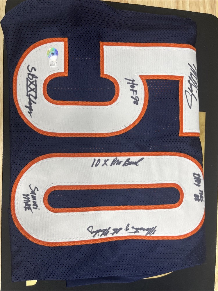 Autographed Custom Jersey - Mike Singletary - Bears - Multiple Inscriptions