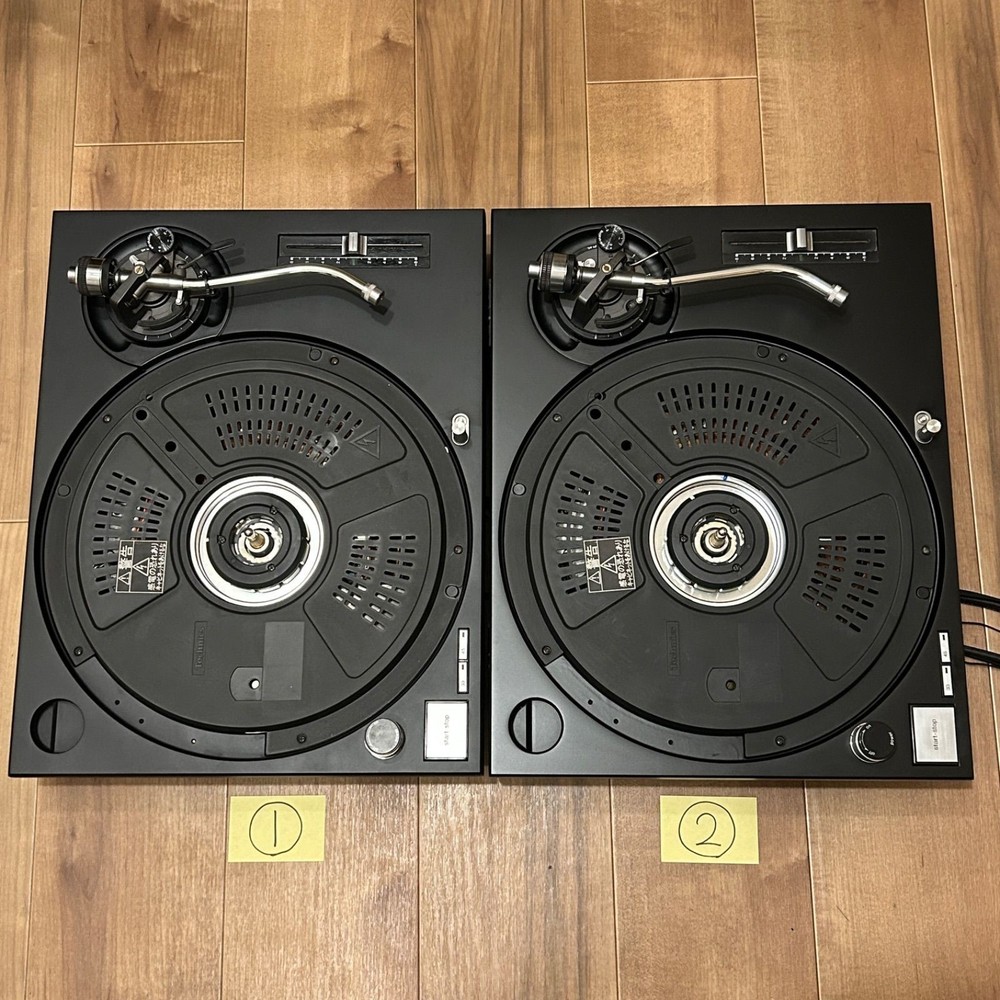 Technics SL-1200MK3 DJ Record Turntable System Pair Set Mogami FullyFunction