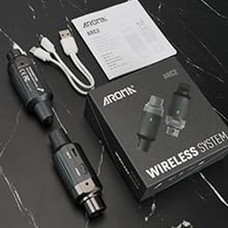 Wireless XLR Transmitter Receiver, UHF Wireless Microphone Audio System for Dyna