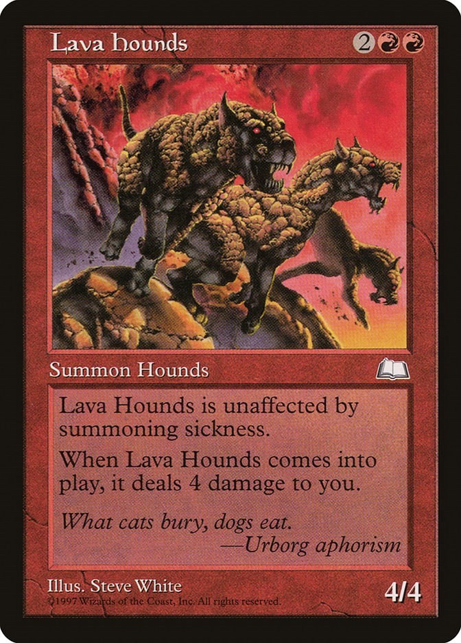Lava Hounds Weatherlight N/A MTG MP