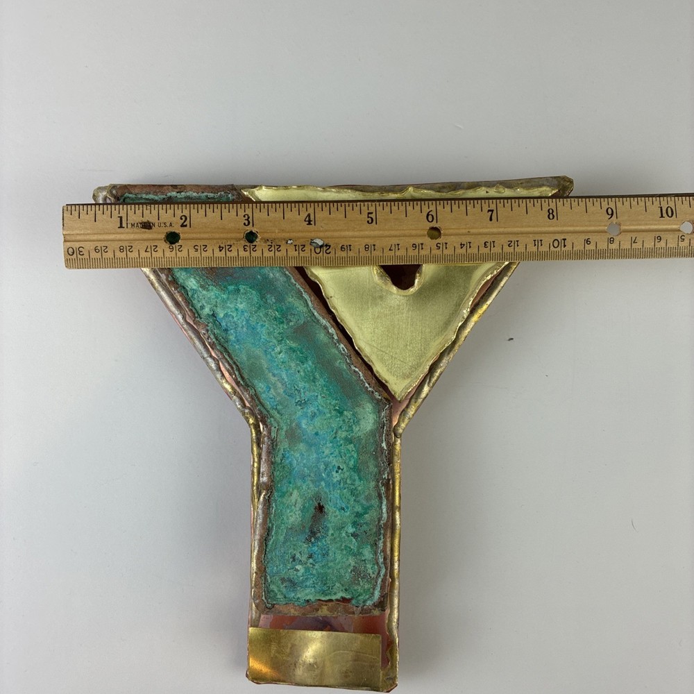 YMCA Copper Wall Hanging 9” Art Hand Made