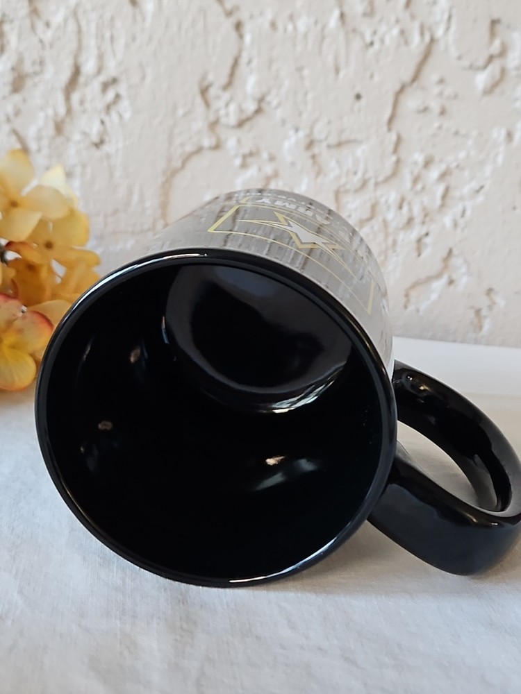 US Army 12oz Black Coffee Mug Cup