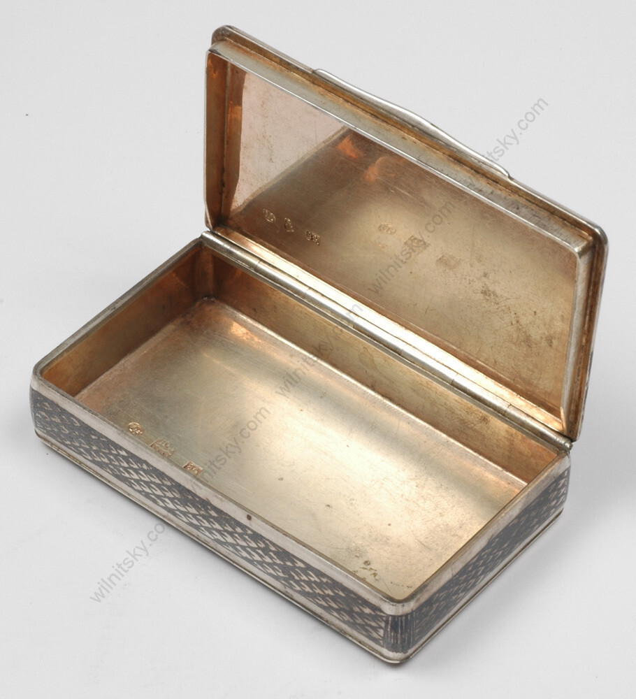 Moscow silver snuff-box, 1841