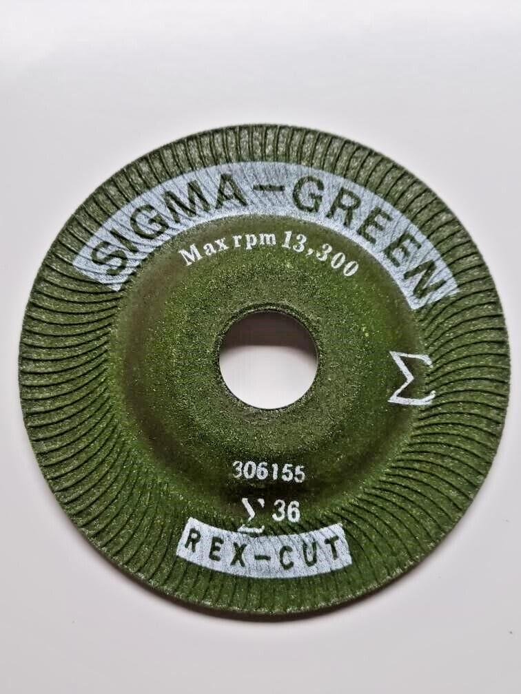 Sigma Green Part # 730000 Grinding Wheel,4-1/2 X 7/8",36 Grit PACK OF 5