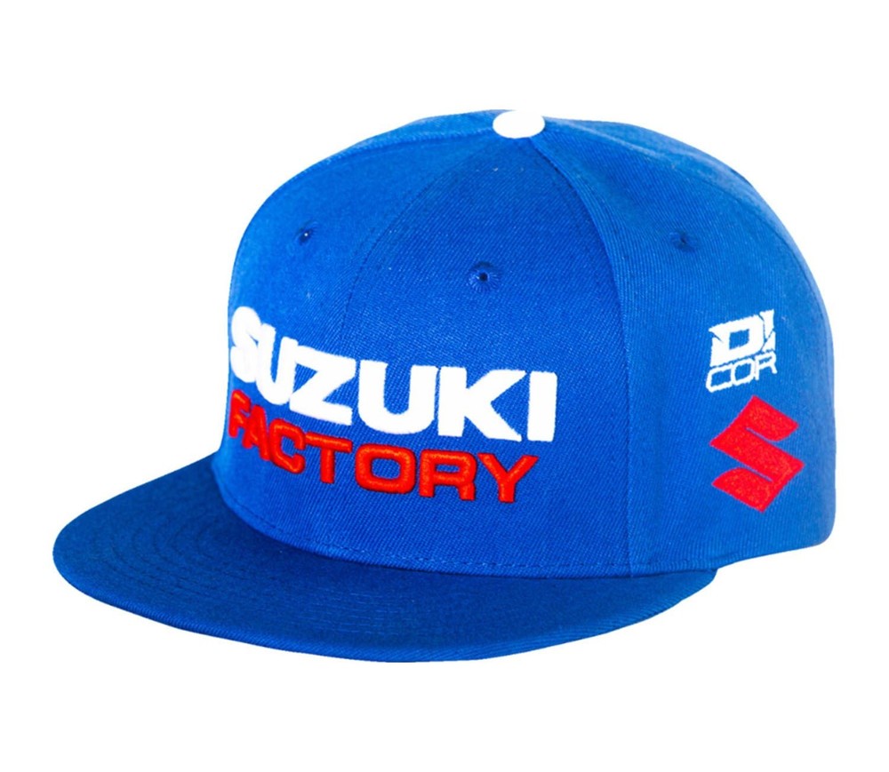Suzuki Factory Design Snapback Hat Blue - D'COR Visuals