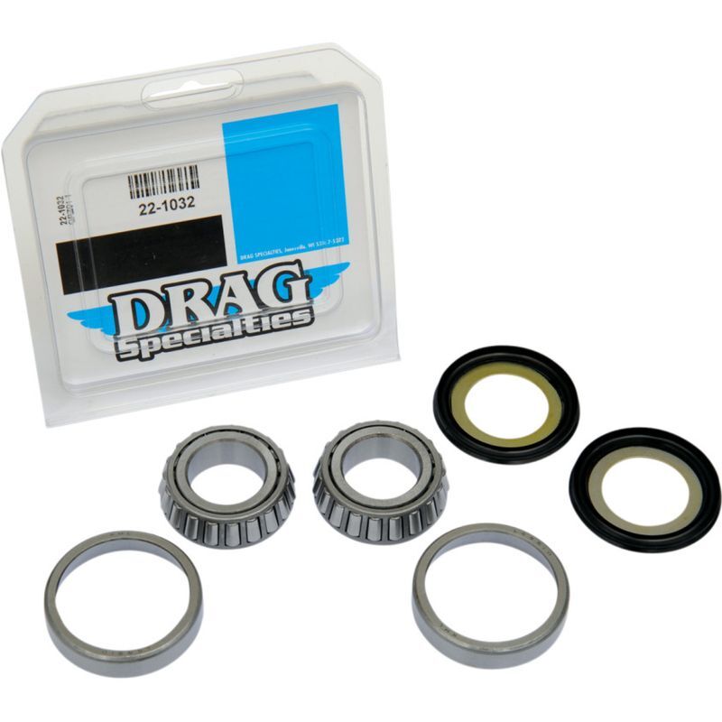 Drag Specialties Neck Steering Stem Post Bearing & Race Kit for Harley