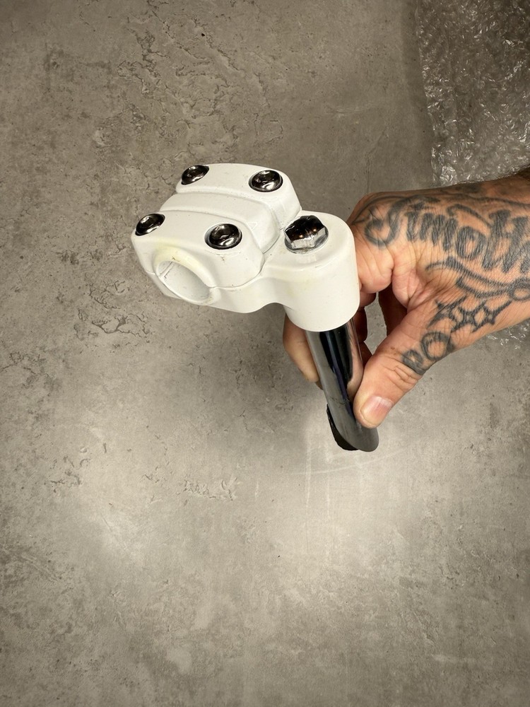 BMX 1" QUILL STEM White