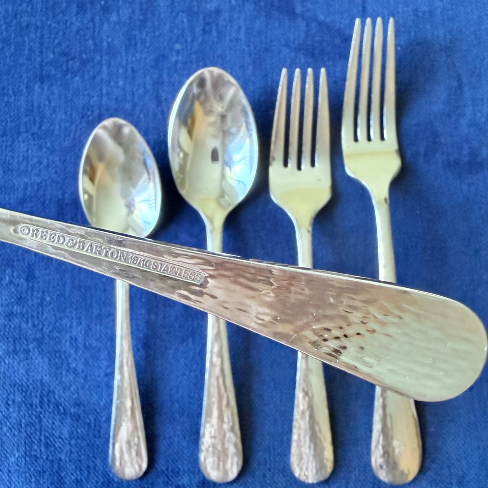 Reed & Barton "River" Hammered Stainless 18/10 Flatware - Your Choice