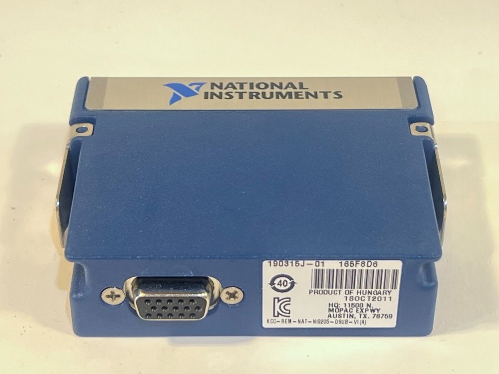 National Instruments CompactDAQ cDAQ-9181 Chassis and NI 9205 with DSUB Module