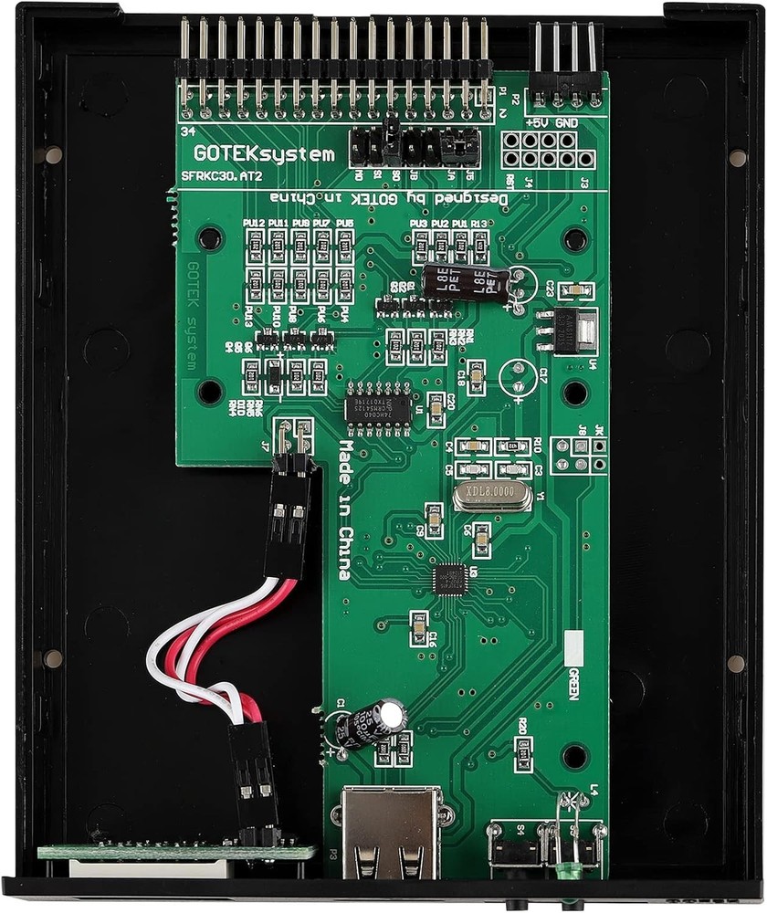 Effortless Data Transfer with 3.5-Inch USB Floppy Drive Simulator - Black