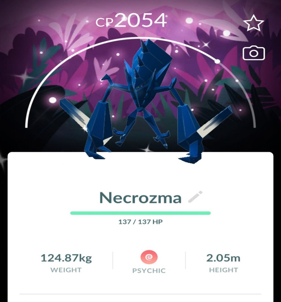 Shiny Necrozma with special background - Read description