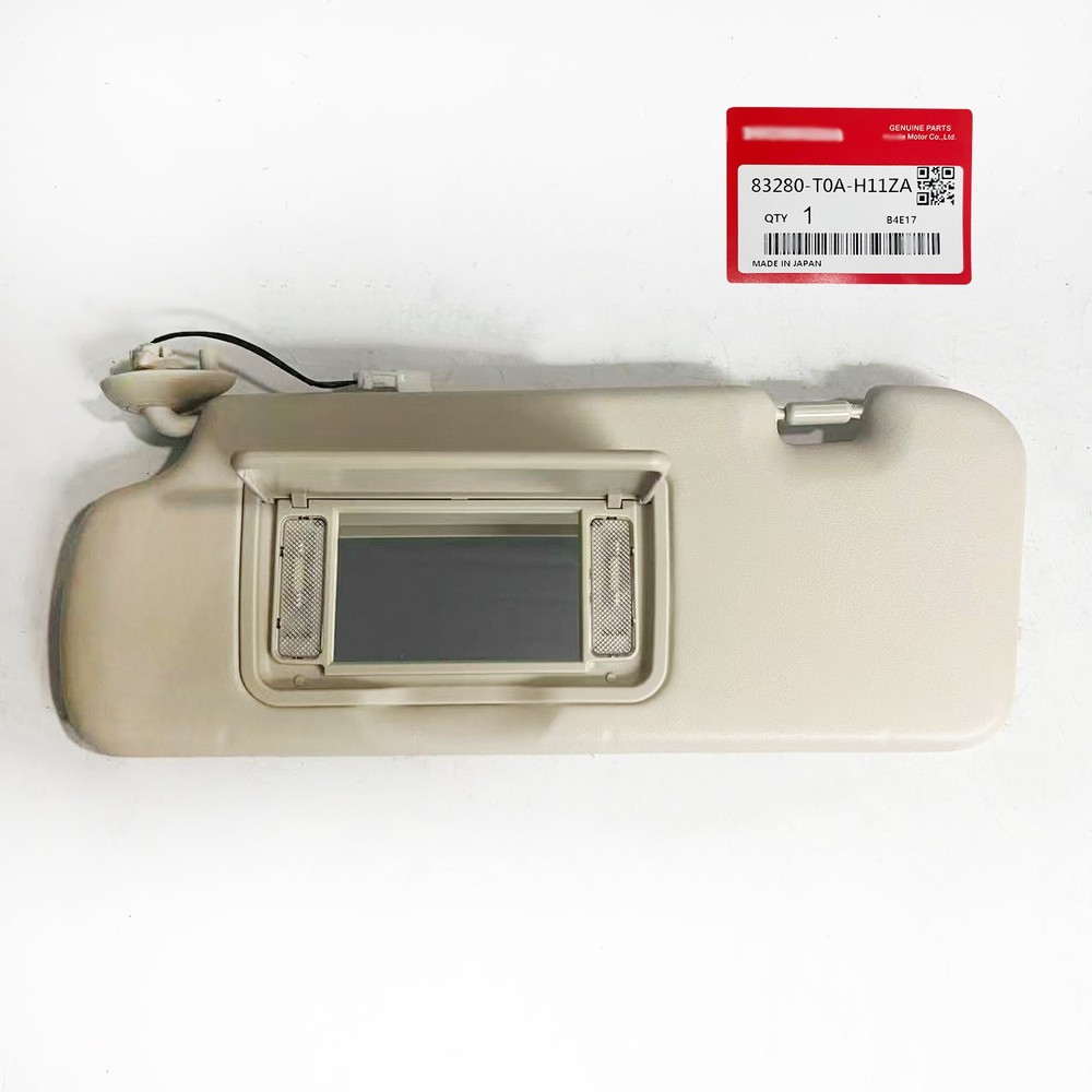 For 2012-2016 Honda CR-V Left Driver Side Beige Sun Visor W/ Light & Mirror