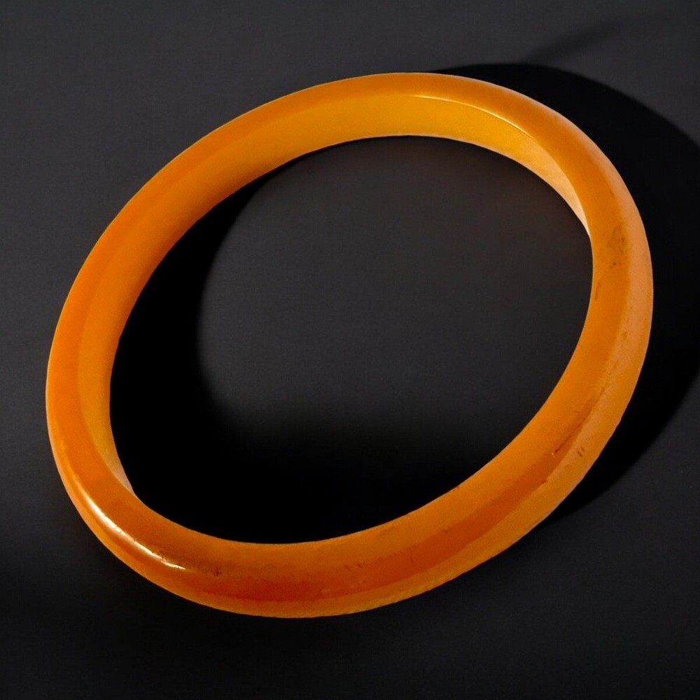 Bakelite Bangle Spacer Stackable Butterscotch Tested Vintage MCM