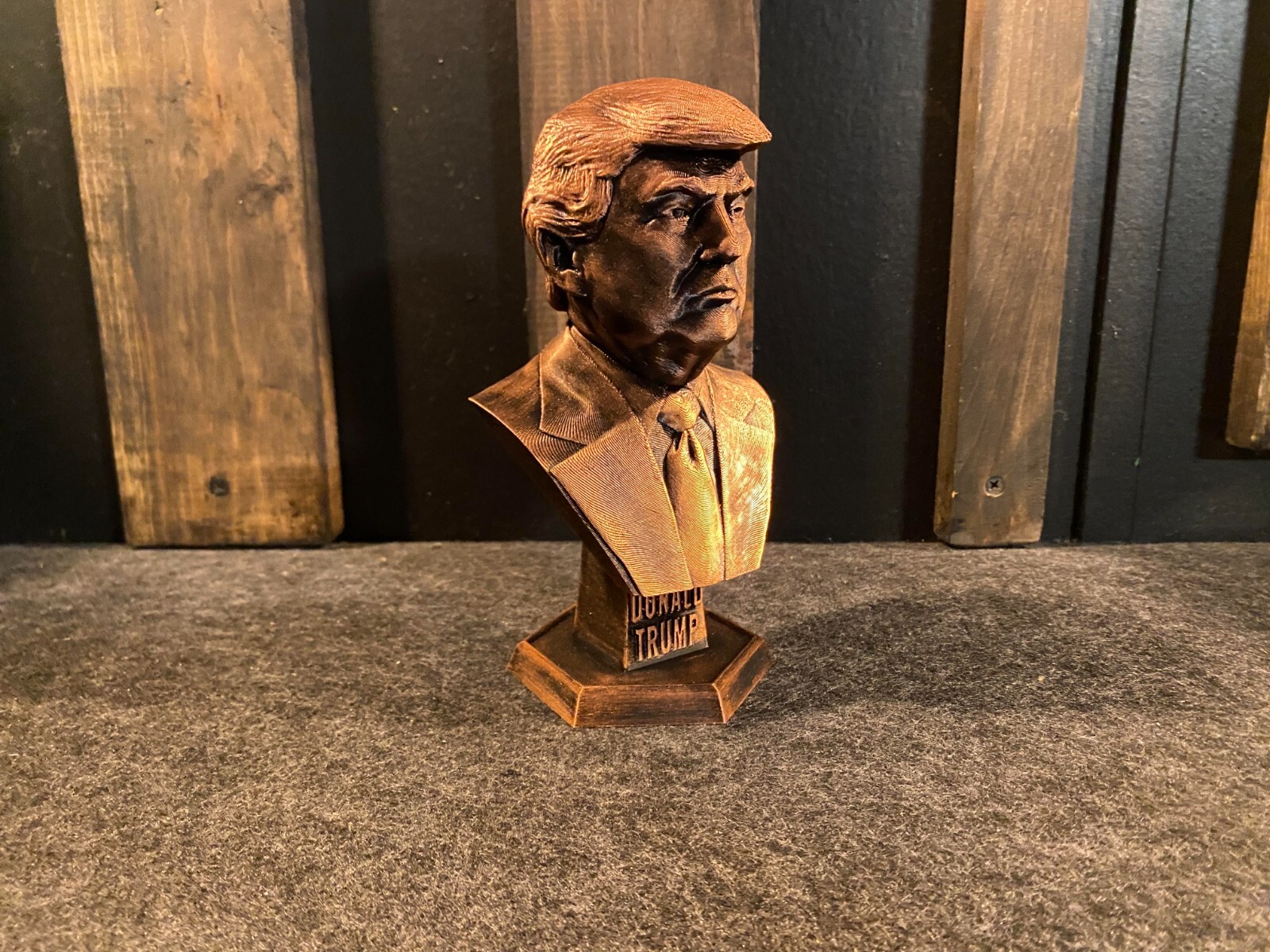 Donald Trump Copper Statue 7 INCHES TALL