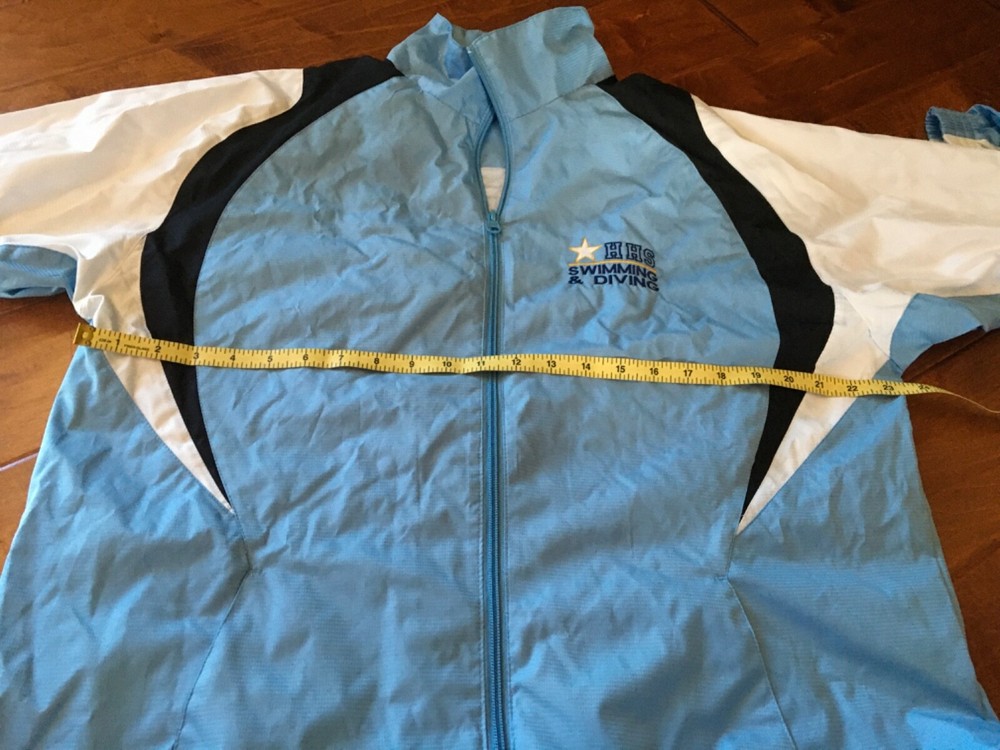 Teamwork Athletic Apparel Full Zip Windbreaker Jacket size M