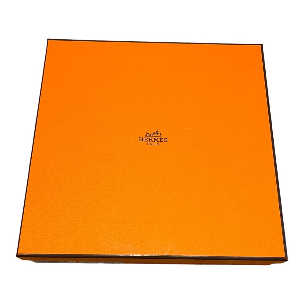 HERMÈS Paris Authentic 10”x10x2 empty Box Fits Dessert Plate Storage Gift Insert
