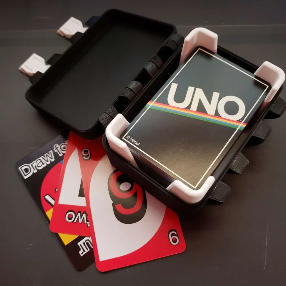 Protective Sturdy UNO Flip! Card Game Night Storage Box Durable Protective Case