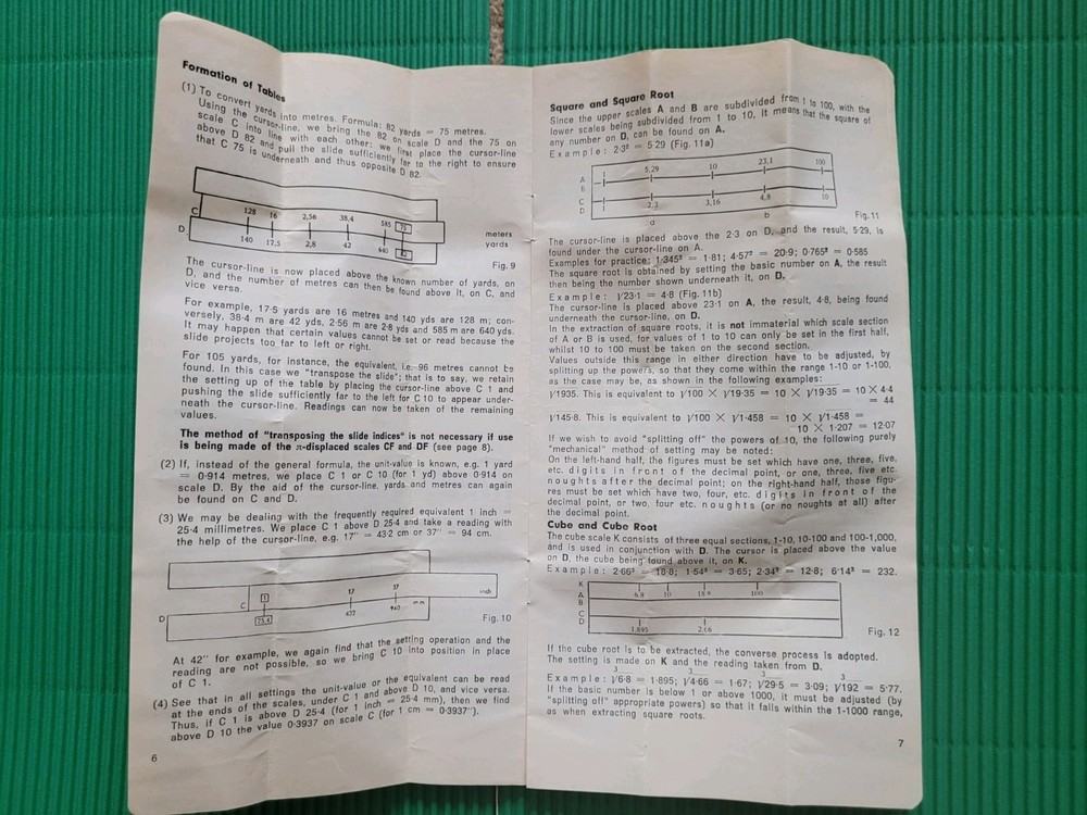 Boots Ringplan vintage slide rule.working includes original case & instructions