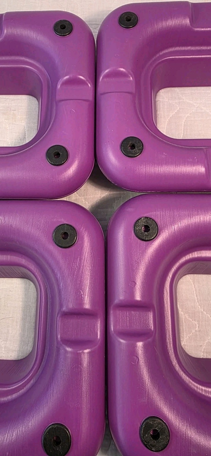 4 Purple Risers For Circuit Step Platform Aerobic Exercise
