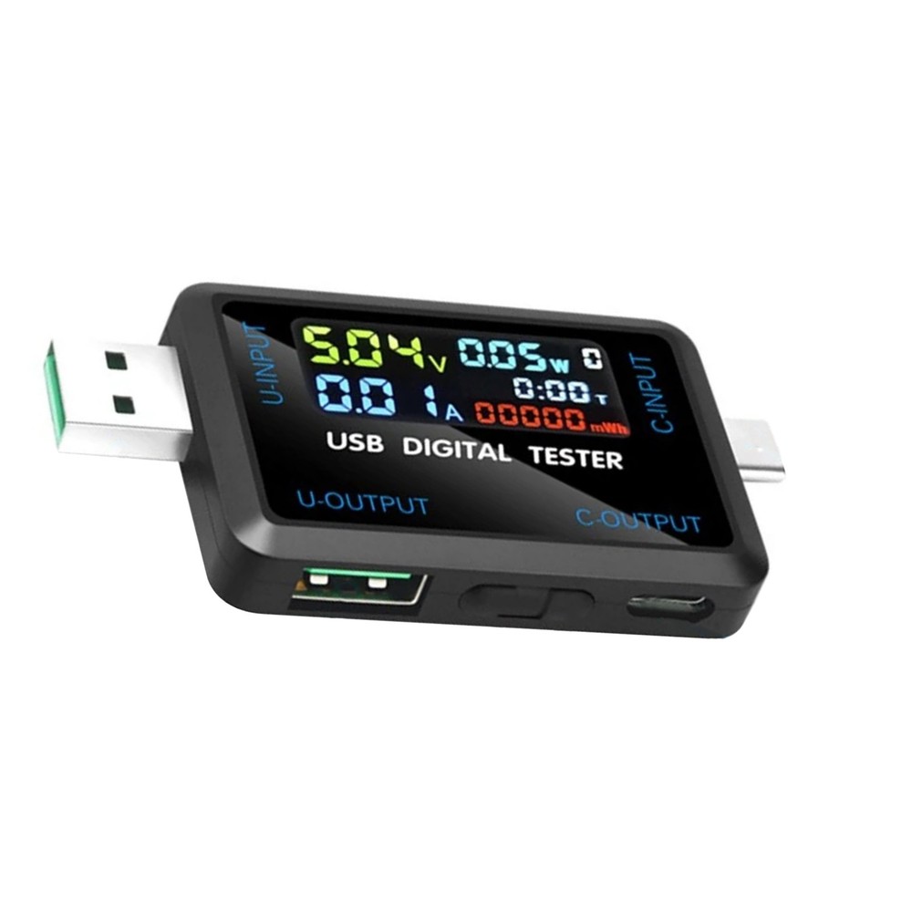 New Professional USB C Voltmeter Ammeter with IPS Display for Digital Devices