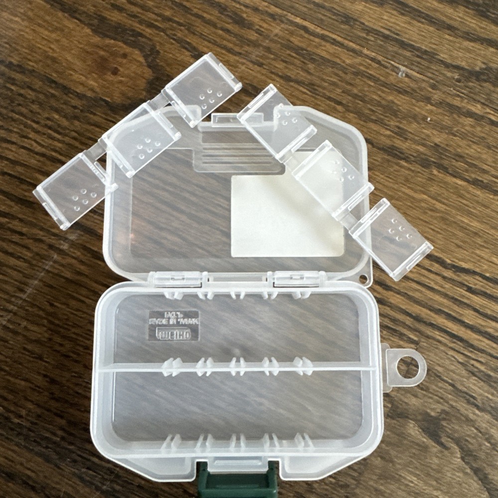 Two Small Fly Boxes Lightweight Perfect Small Size w Adjustable Compartments NEW