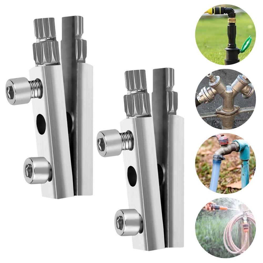 2x Broken Pipe Screw Extractor & Faucet Valve Thread Remover Adjustable 13–18mm