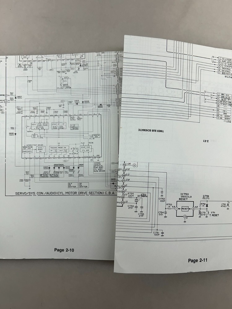 RCA VR640HF Original Schematics Free Shipping