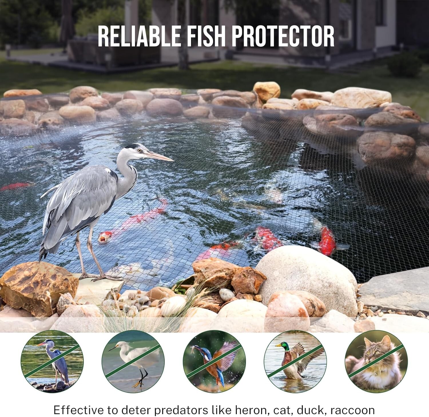 Pond Netting for Leaves Leaf Net Cover Pond Net with Small Fine Mesh Protecting