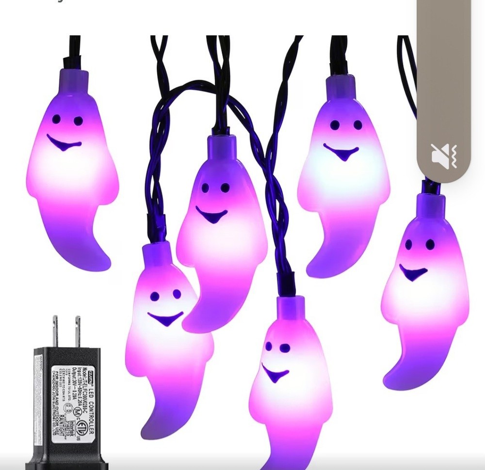 50 CT Ghost String Light Purple