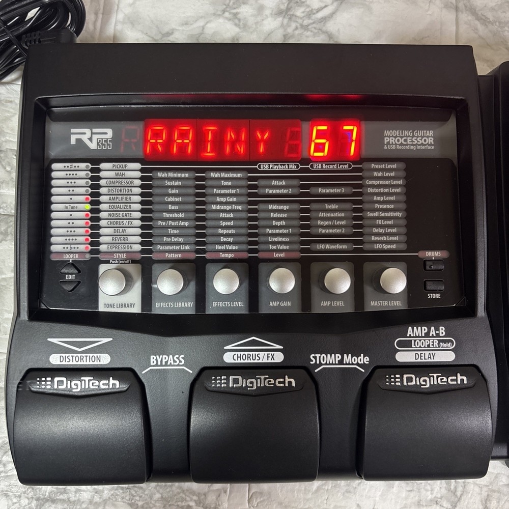 DigiTech RP355 Multi-Effects Guitar Effect Pedal TESTED From Japan