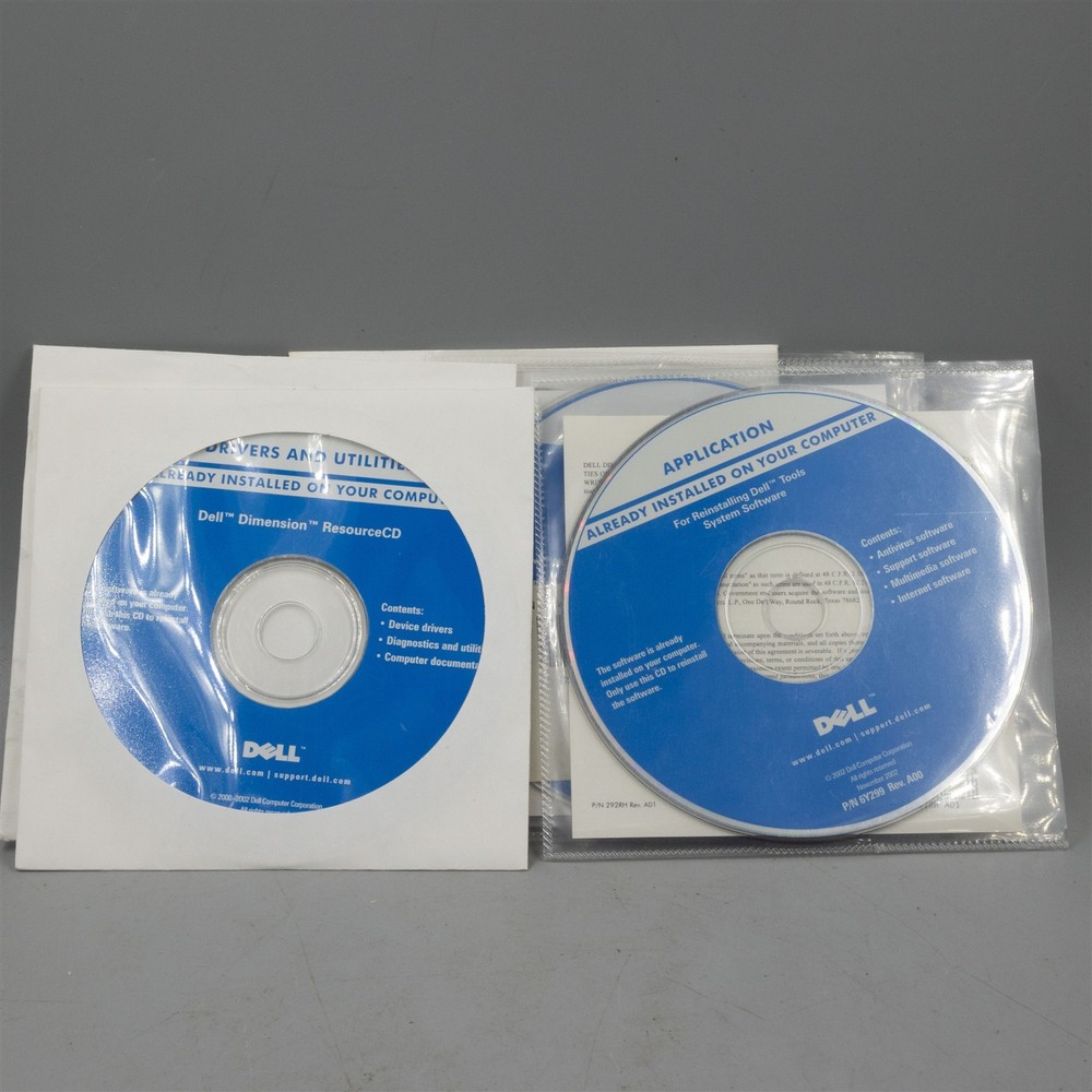 Dell Driver and Application CDs 9G705 etc (2002)