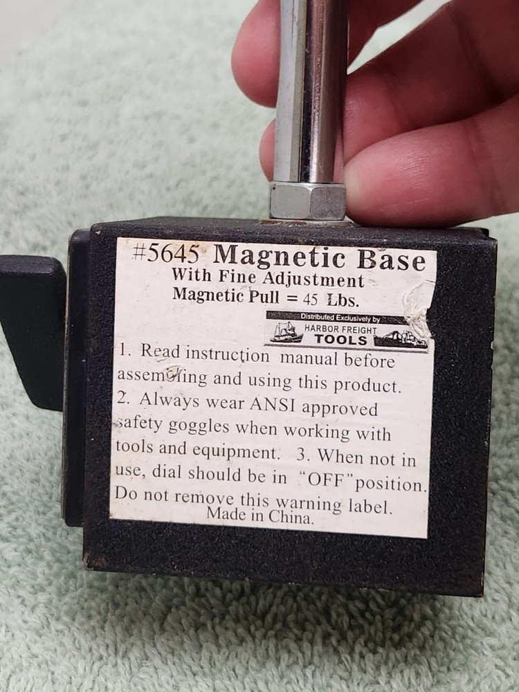 Multi-Position Magnetic Base with fine adjustment 05645 Harbor Freight