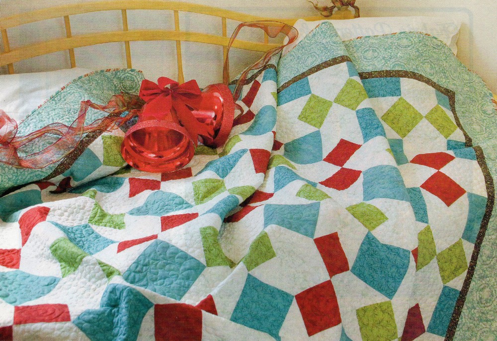Holiday Ribbons Quilt Pattern Pieced JH