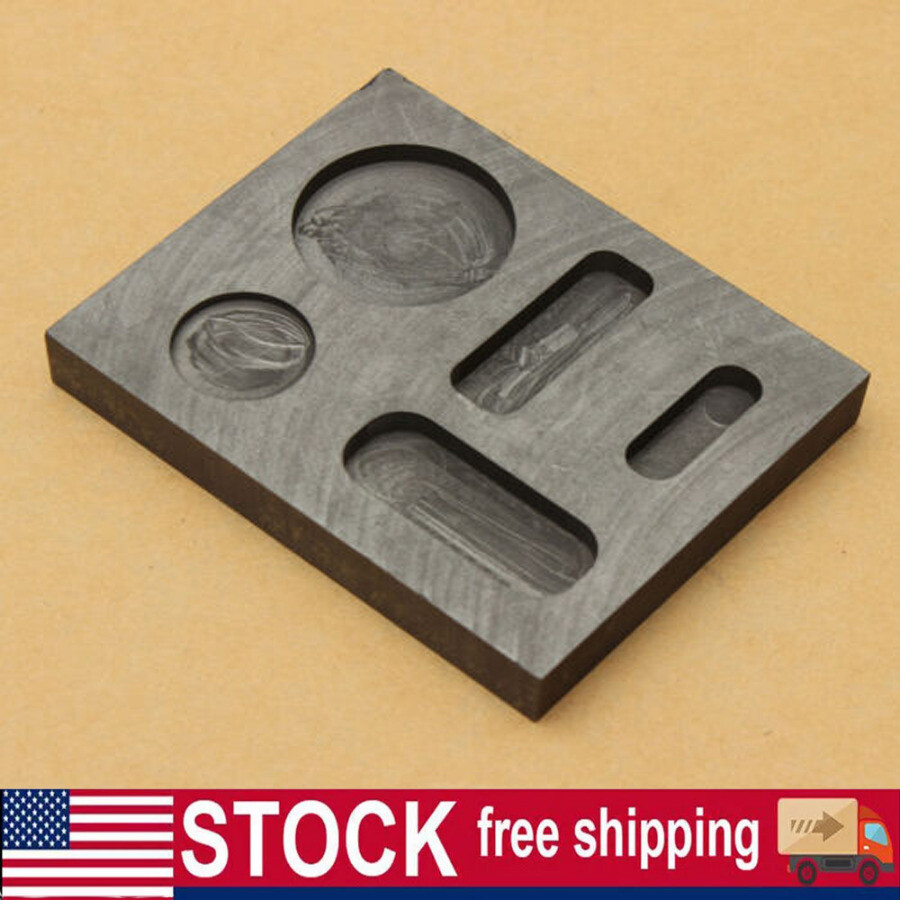 Graphite Ingot Casting Mold Combo Mold for Melting Refining Gold Silver Copper