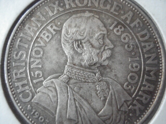 Denmark 1903, 2 silver Kroner