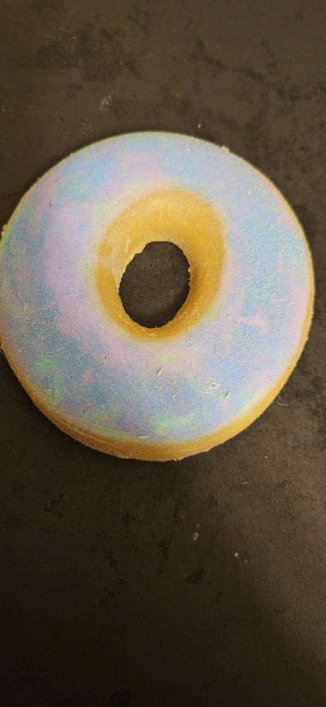Taba Squishy Donut Shape With Flocking Powder. Handmade- Non Sticky