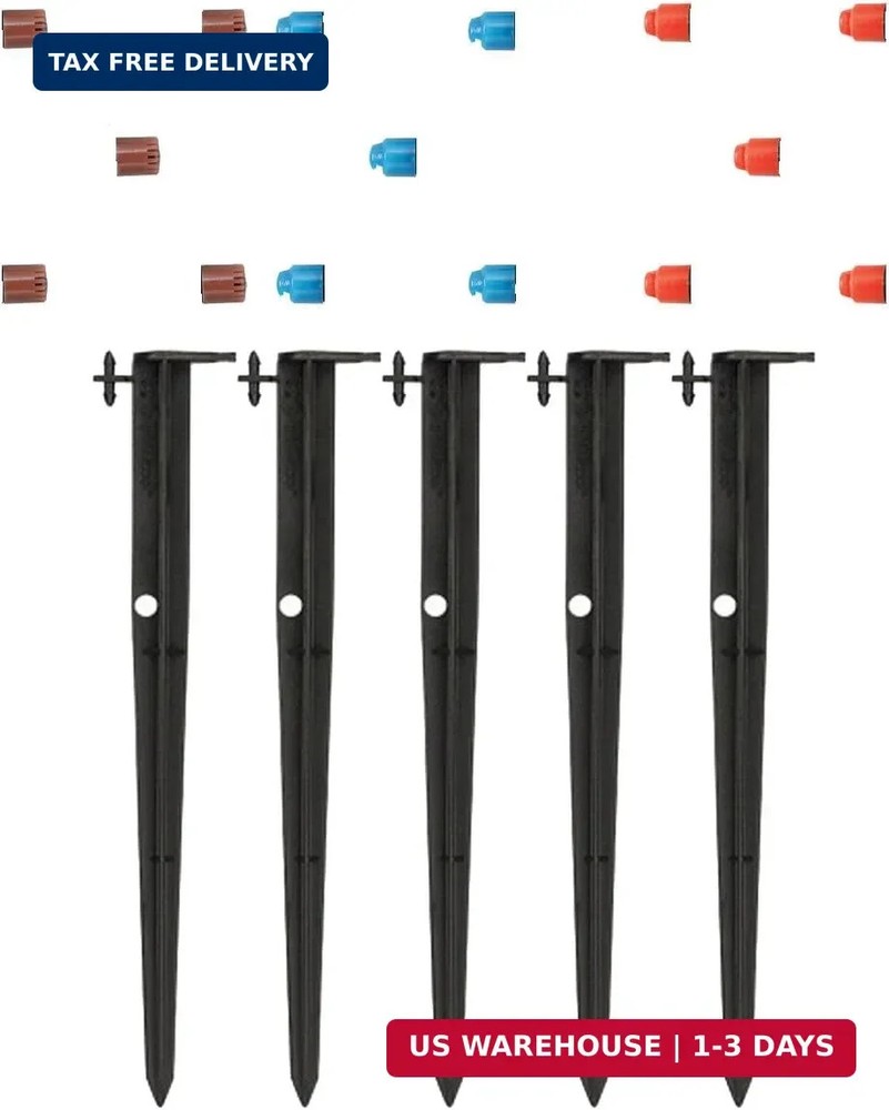Orbit 65140 5-Pack 1/4" Barb Drip Micro-Sprinkler Full, Half, & Quarter Pattern