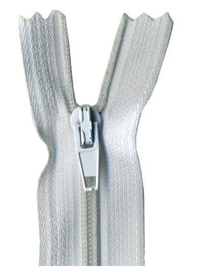 45cm White Dress Zip