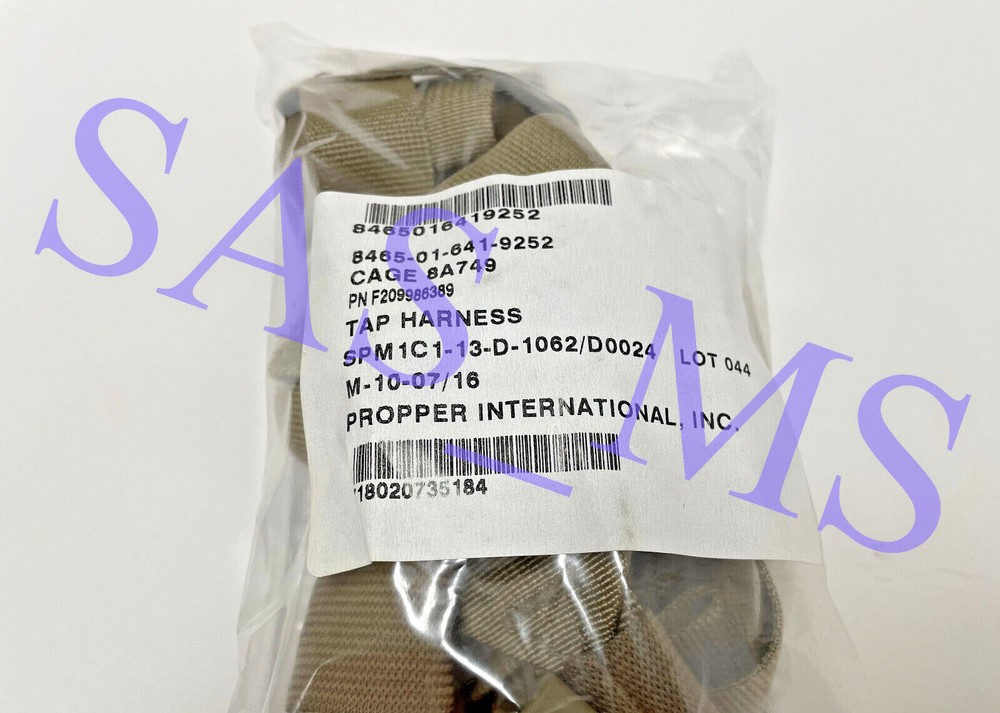 W2 OCP TAN TACTICAL ASSAULT PANEL TAP SYSTEM HARNESS ASSEMBLY SHOULDER STRAPS