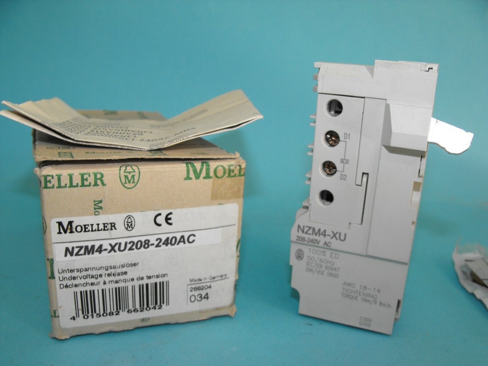 MOELLER NZM4-XU208-240AC.UNDERVOLTAGE RELEASE.NEW