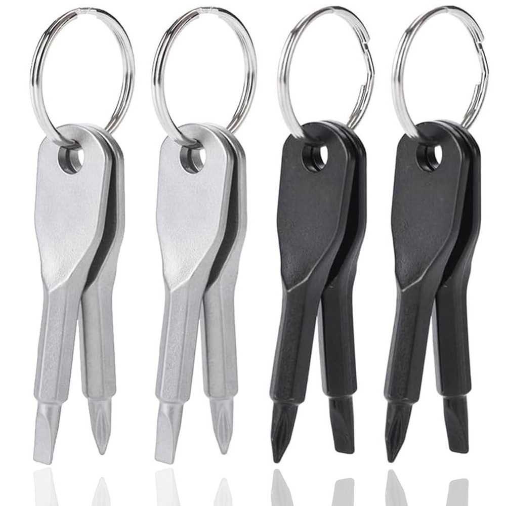 8Pcs Keychain Screwdriver Set, Small Flat Phillips Head Screwdriver Kit Mini ...