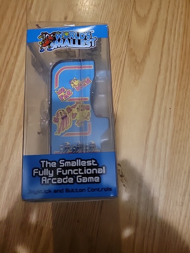 Ms. Pac-Man Tiny Arcade Game Mini Brand New Sealed Needs Battery